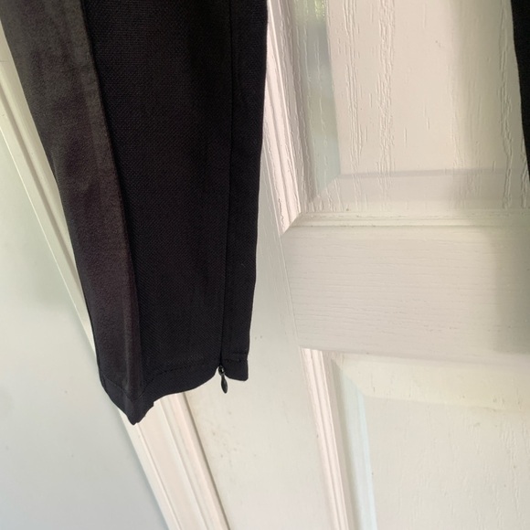 PNK casual black high waisted tuxedo trousers pants two tones black size S wool - Picture 3 of 14